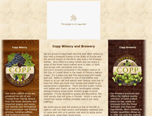 Tablet Screenshot of coppwineryandbrewery.com